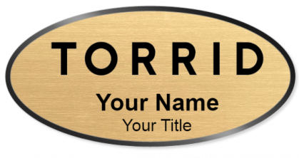 Custom name badges for Torrid