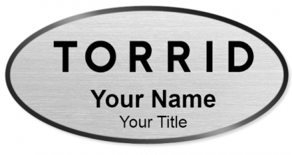 Custom name badges for Torrid