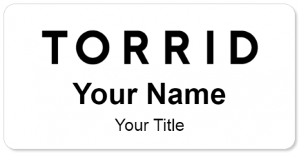 Custom name badges for Torrid