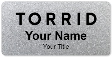 Custom name badges for Torrid
