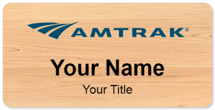 Custom name badges for Amtrak