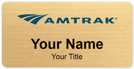 Custom name badges for Amtrak