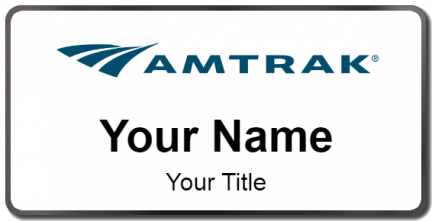 Custom name badges for Amtrak