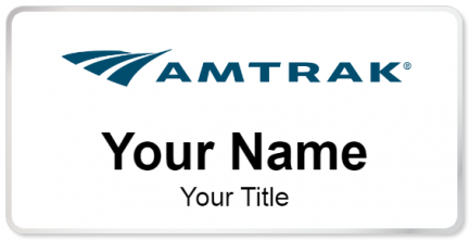 Custom name badges for Amtrak