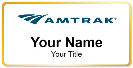 Custom name badges for Amtrak