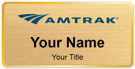 Custom name badges for Amtrak