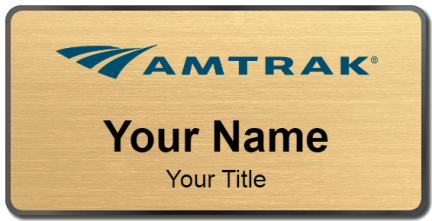 Custom name badges for Amtrak