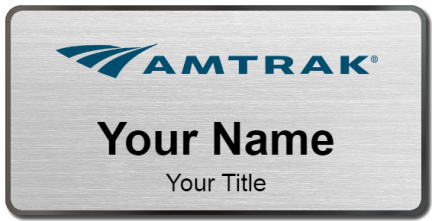 Custom name badges for Amtrak