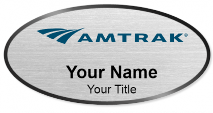 Custom name badges for Amtrak