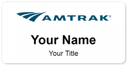 Custom name badges for Amtrak