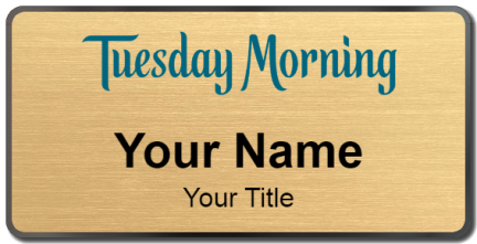 Custom name badges for Tuesday Morning