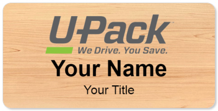 Custom name badges for U Pack