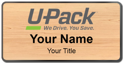 Custom name badges for U Pack