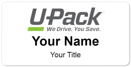 Custom name badges for U Pack