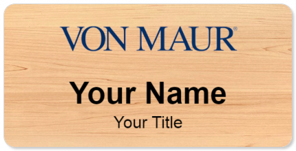 Custom name badges for Von Maur