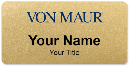 Custom name badges for Von Maur