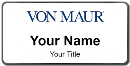 Custom name badges for Von Maur