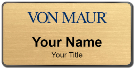 Custom name badges for Von Maur