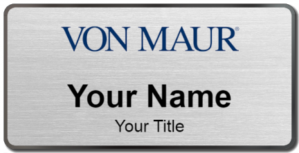 Custom name badges for Von Maur