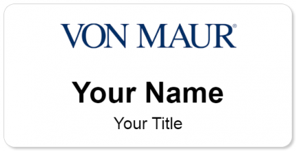 Custom name badges for Von Maur