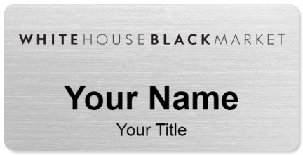 Custom name badges for White House Black Market