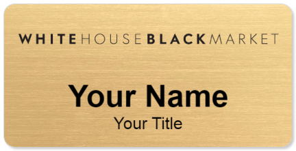 Custom name badges for White House Black Market