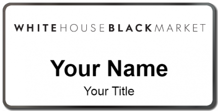 Custom name badges for White House Black Market
