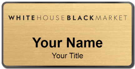 Custom name badges for White House Black Market