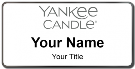 Custom name badges for Yankee Candle