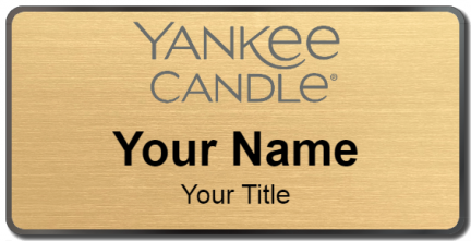 Custom name badges for Yankee Candle