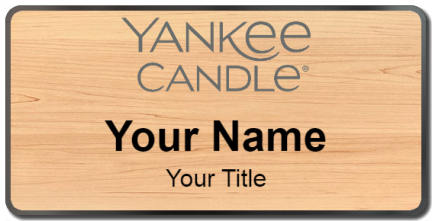 Custom name badges for Yankee Candle