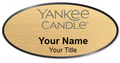 Custom name badges for Yankee Candle