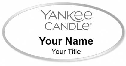 Custom name badges for Yankee Candle