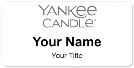Custom name badges for Yankee Candle