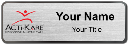 Custom name badges for Acti Kare