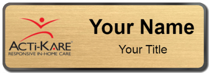 Custom name badges for Acti Kare