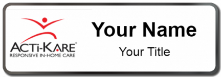 Custom name badges for Acti Kare