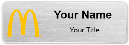 Custom name badges for McDonalds