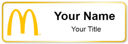 Custom name badges for McDonalds