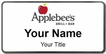 Custom name badges for Applebees