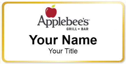 Custom name badges for Applebees