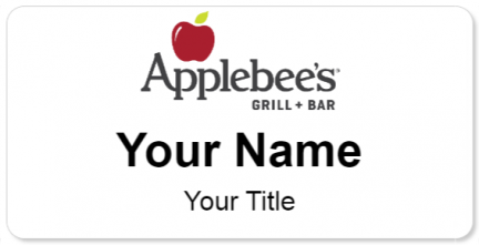 Custom name badges for Applebees