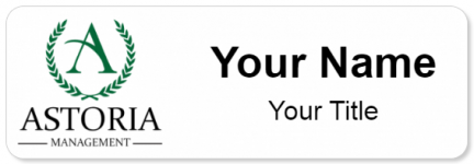 Custom name badges for Astoria Management