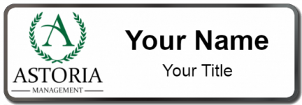 Custom name badges for Astoria Management