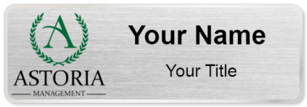 Custom name badges for Astoria Management