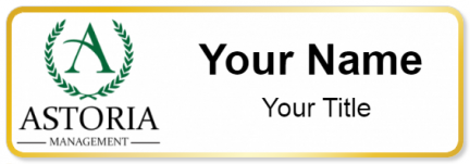 Custom name badges for Astoria Management