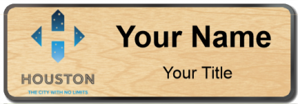 Custom name badges for City of Houston