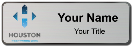 Custom name badges for City of Houston