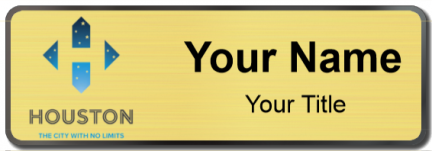 Custom name badges for City of Houston