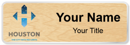 Custom name badges for City of Houston